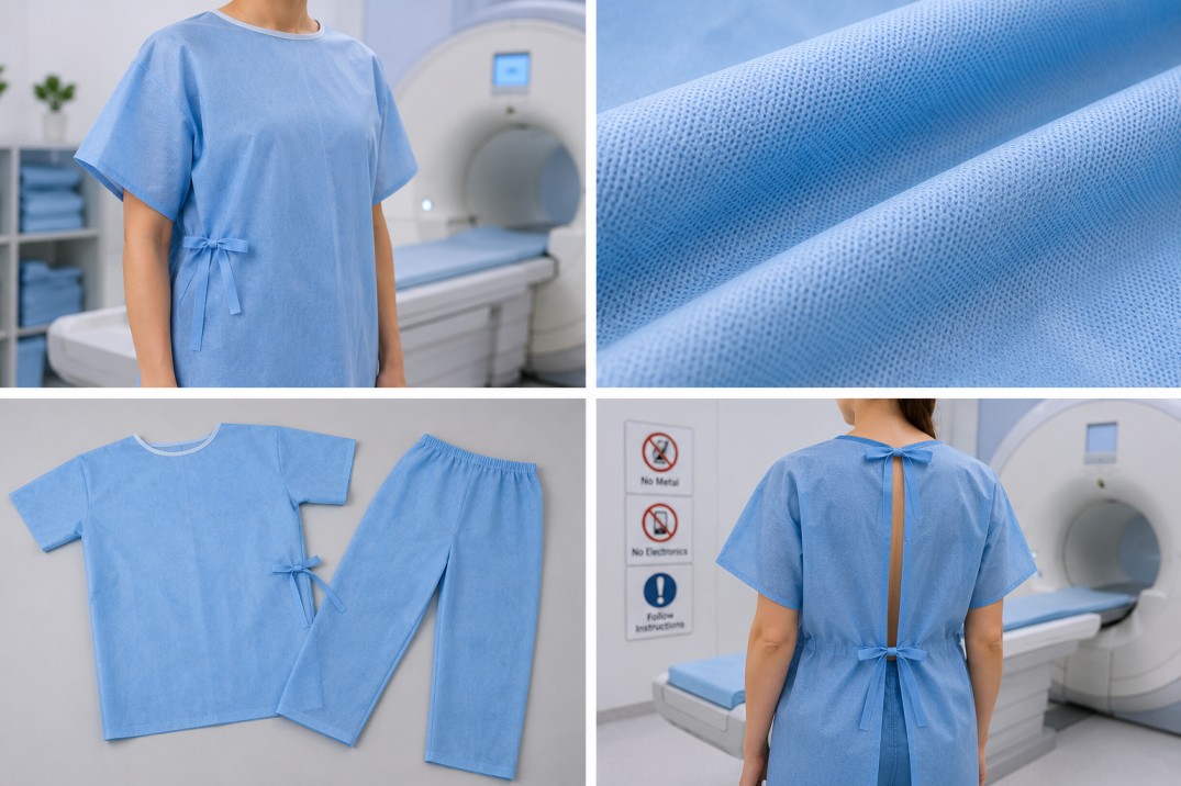 پارچه اسپان باند پزشکی برای تولید لباس یکبار مصرف MRI